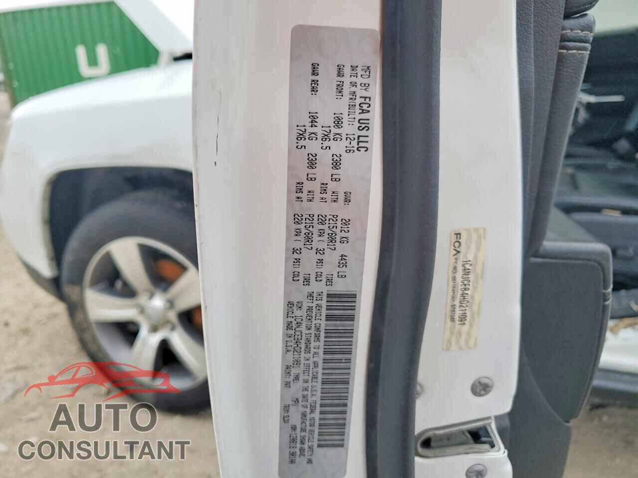 JEEP COMPASS 2017 - 1C4NJCEB4HD211091