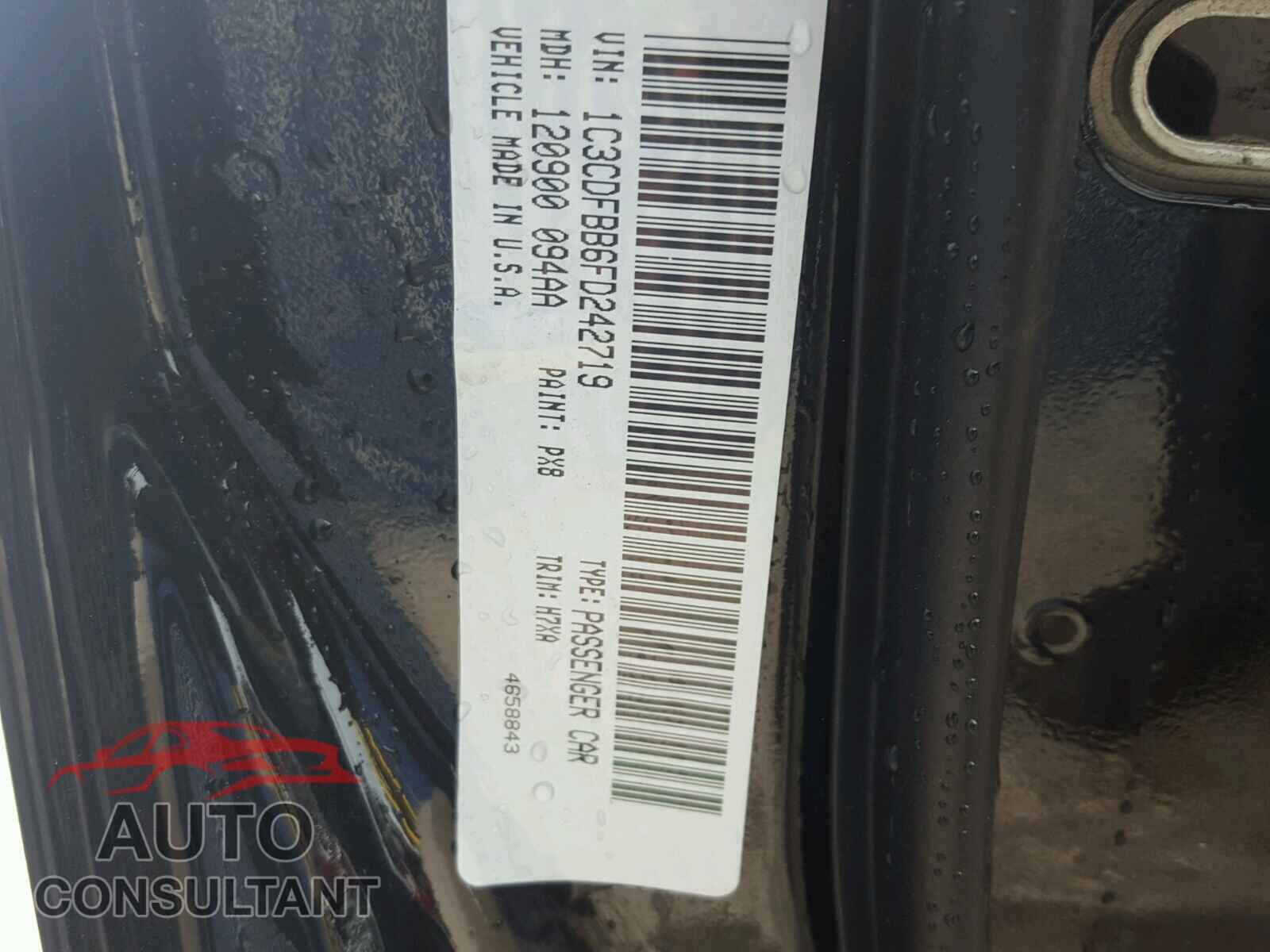 DODGE DART 2015 - 1C3CDFBB6FD242719
