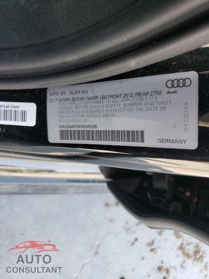 AUDI A6 2017 - WAUG8AFC6HN095285