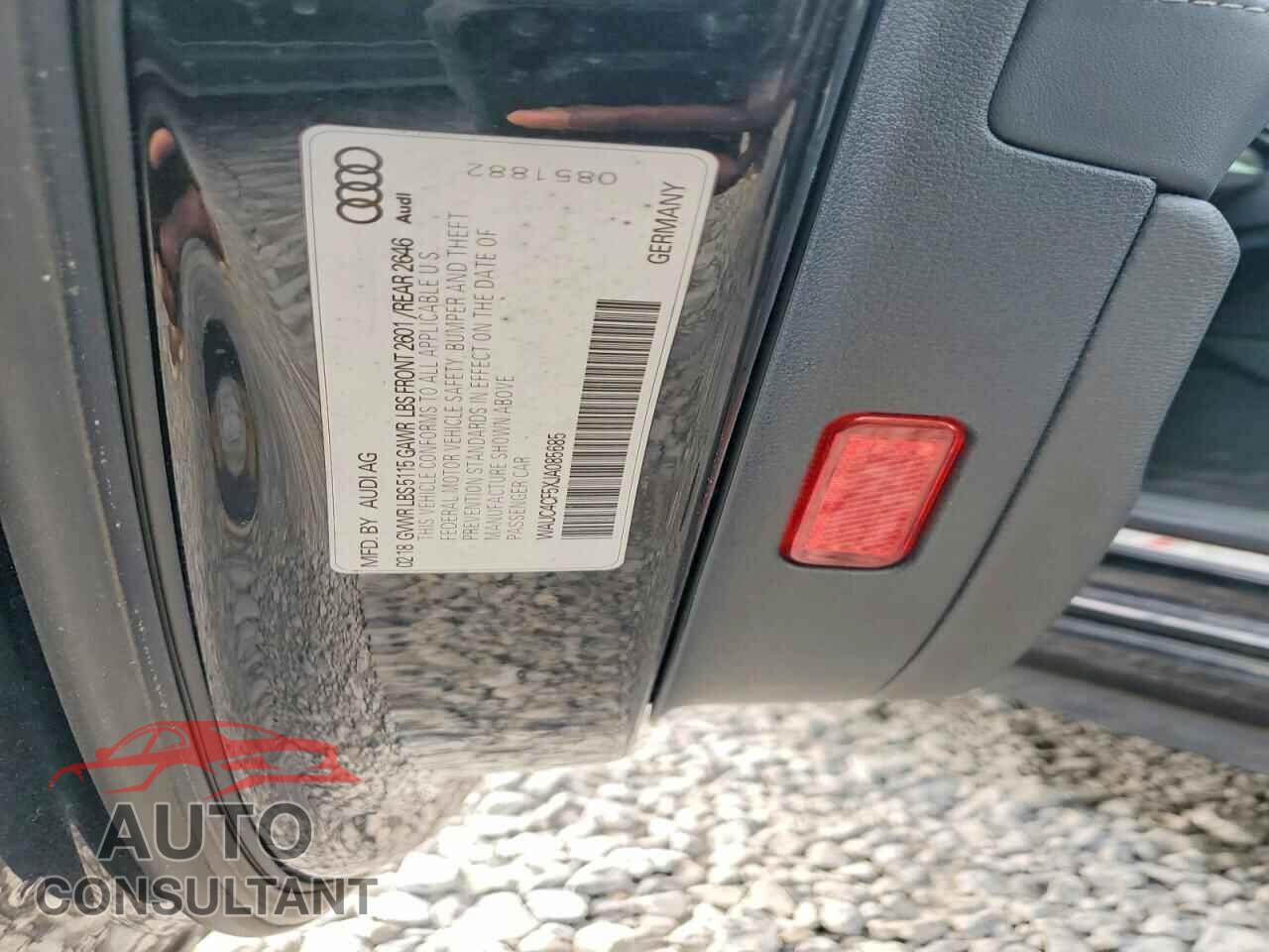 AUDI S5/RS5 2018 - WAUC4CF5XJA085685