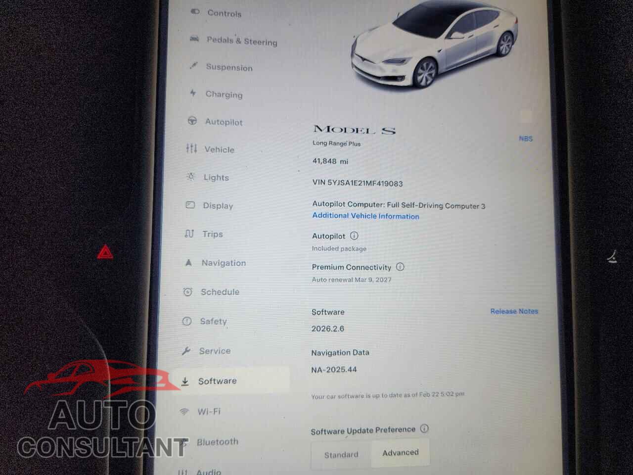 TESLA MODEL S 2021 - 5YJSA1E21MF419083