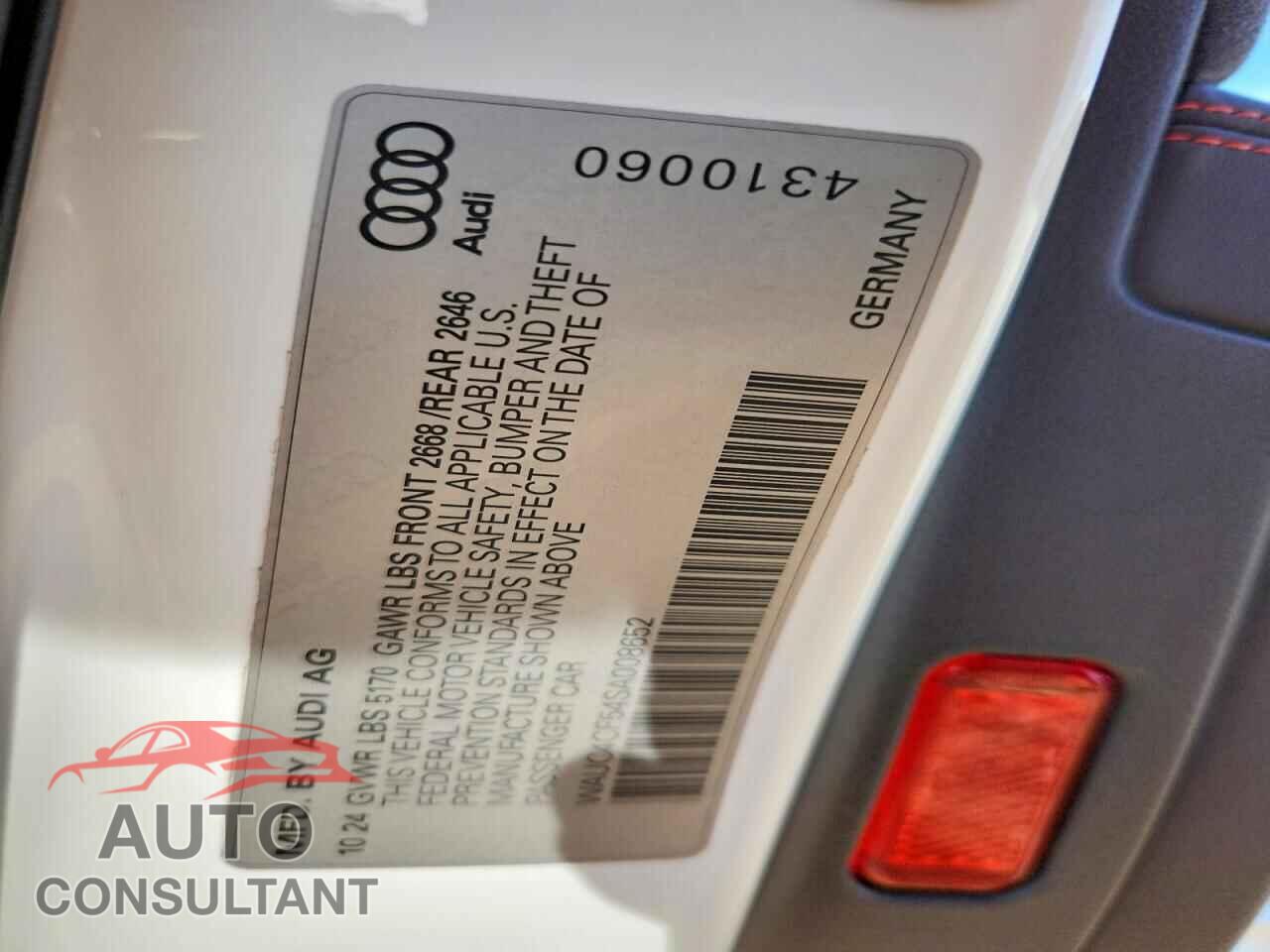 AUDI S5/RS5 2025 - WAUC4CF54SA008652