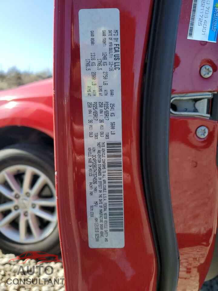 DODGE JOURNEY 2017 - 3C4PDDBG7HT574596