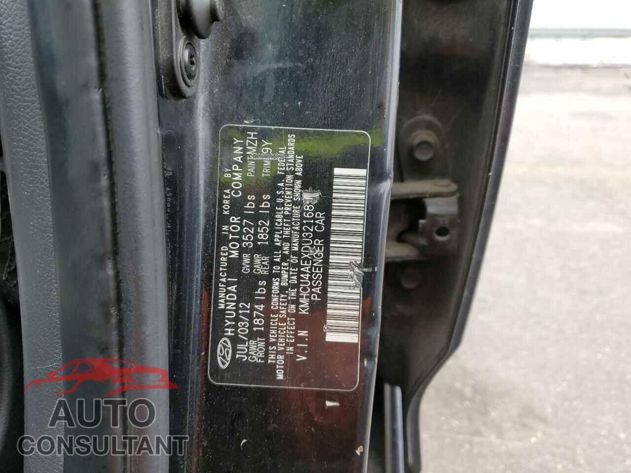 HYUNDAI ACCENT 2013 - KMHCU4AEXDU321685