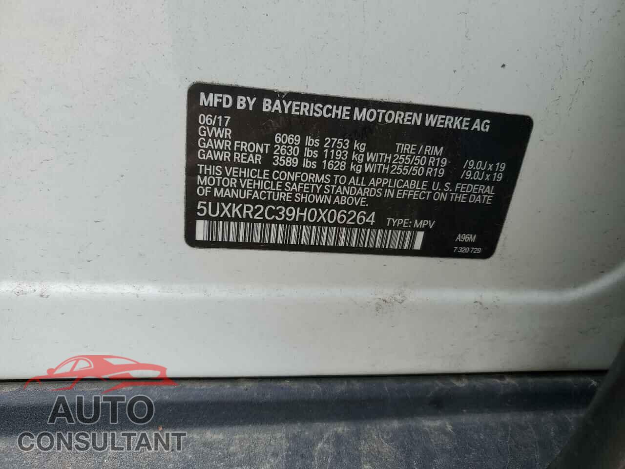 BMW X5 2017 - 5UXKR2C39H0X06264