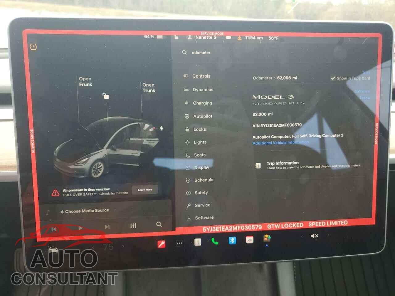 TESLA MODEL 3 2021 - 5YJ3E1EA2MF030579