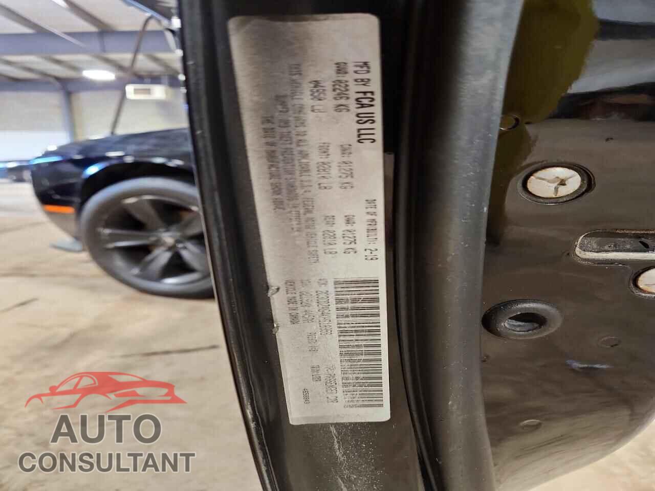 DODGE CHALLENGER 2019 - 2C3CDZAG4KH618359