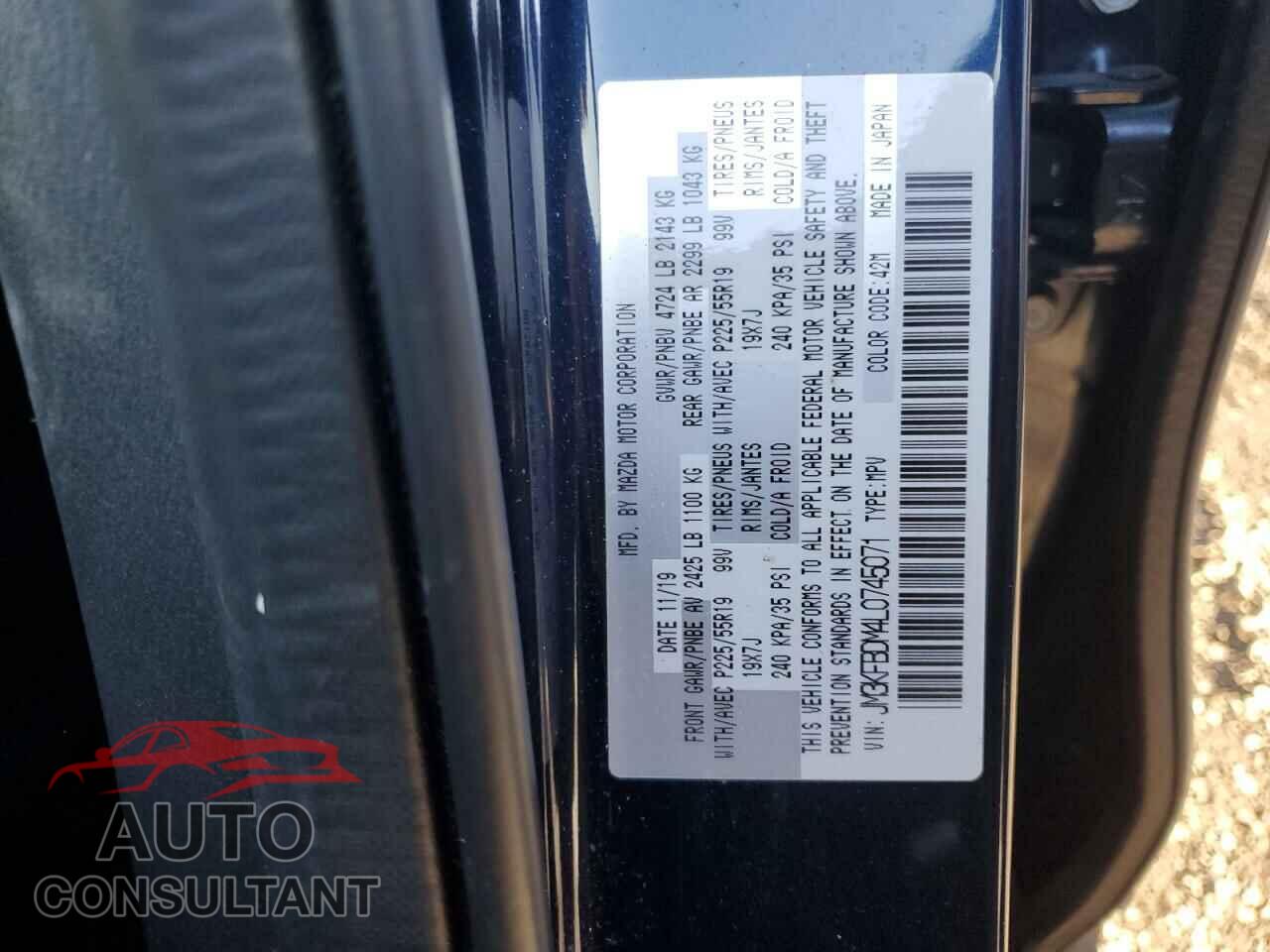 MAZDA CX-5 2020 - JM3KFBDM4L0745071