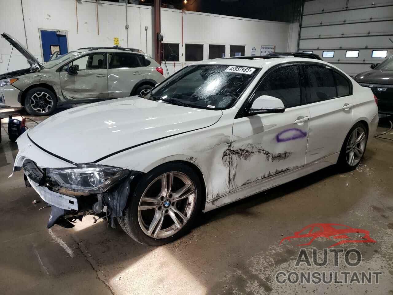 BMW 3 SERIES 2017 - WBA8B7G56HNU37326