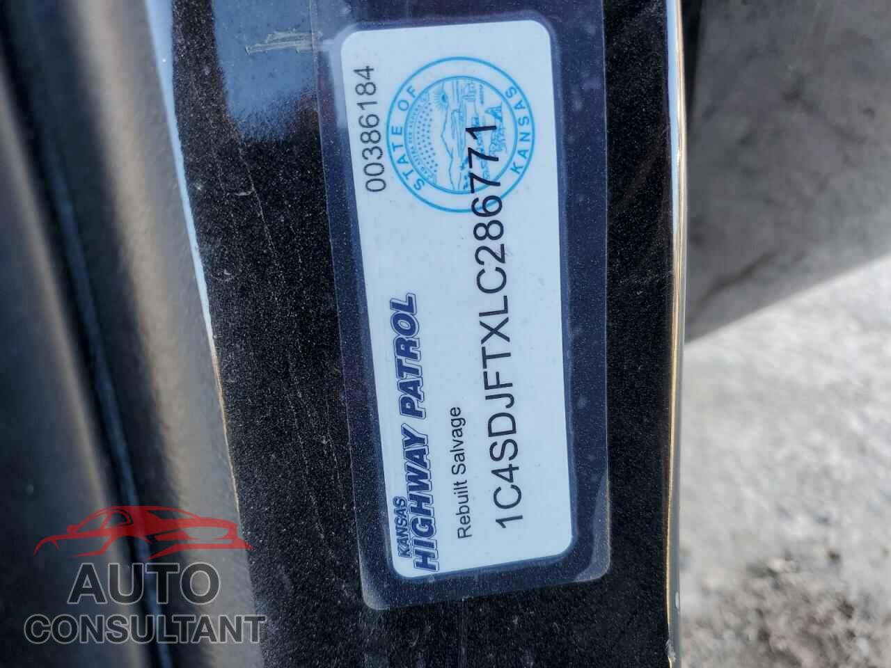 DODGE DURANGO 2020 - 1C4SDJFTXLC286771