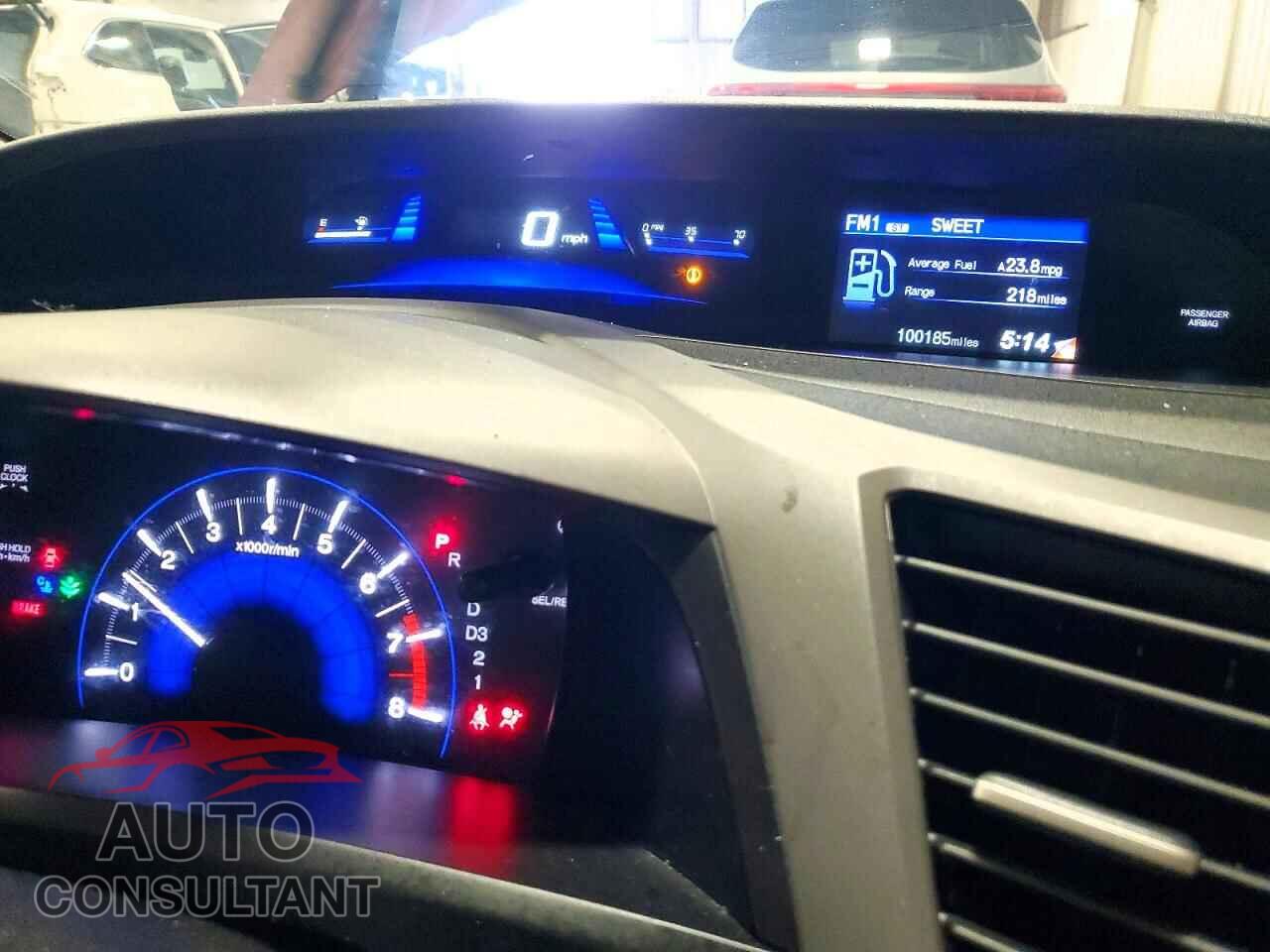 HONDA CIVIC 2012 - 19XFB2F58CE336347