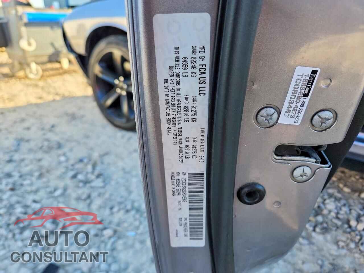 DODGE CHALLENGER 2016 - 2C3CDZAG3GH102565
