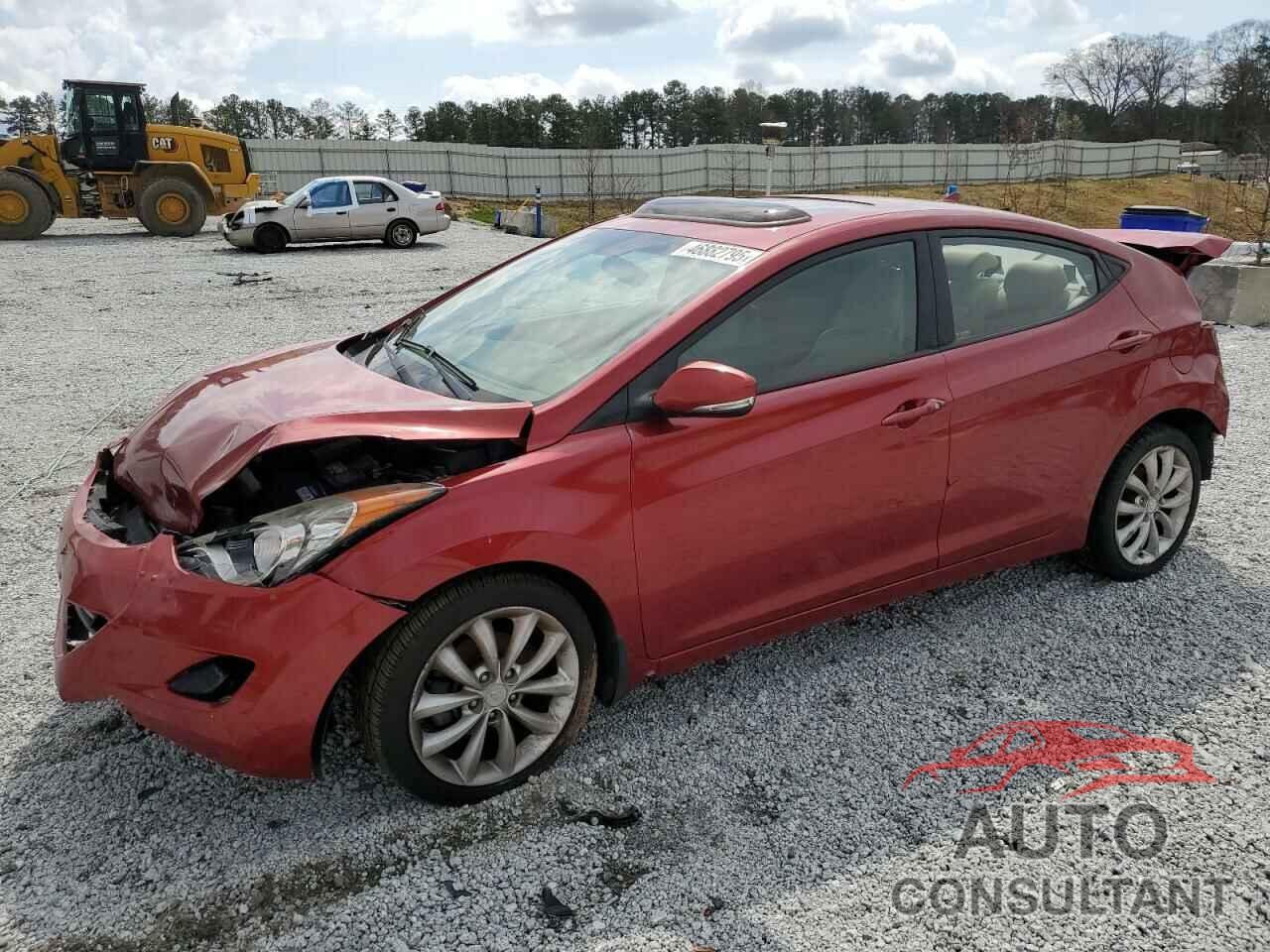 HYUNDAI ELANTRA 2013 - KMHDH4AE6DU504378