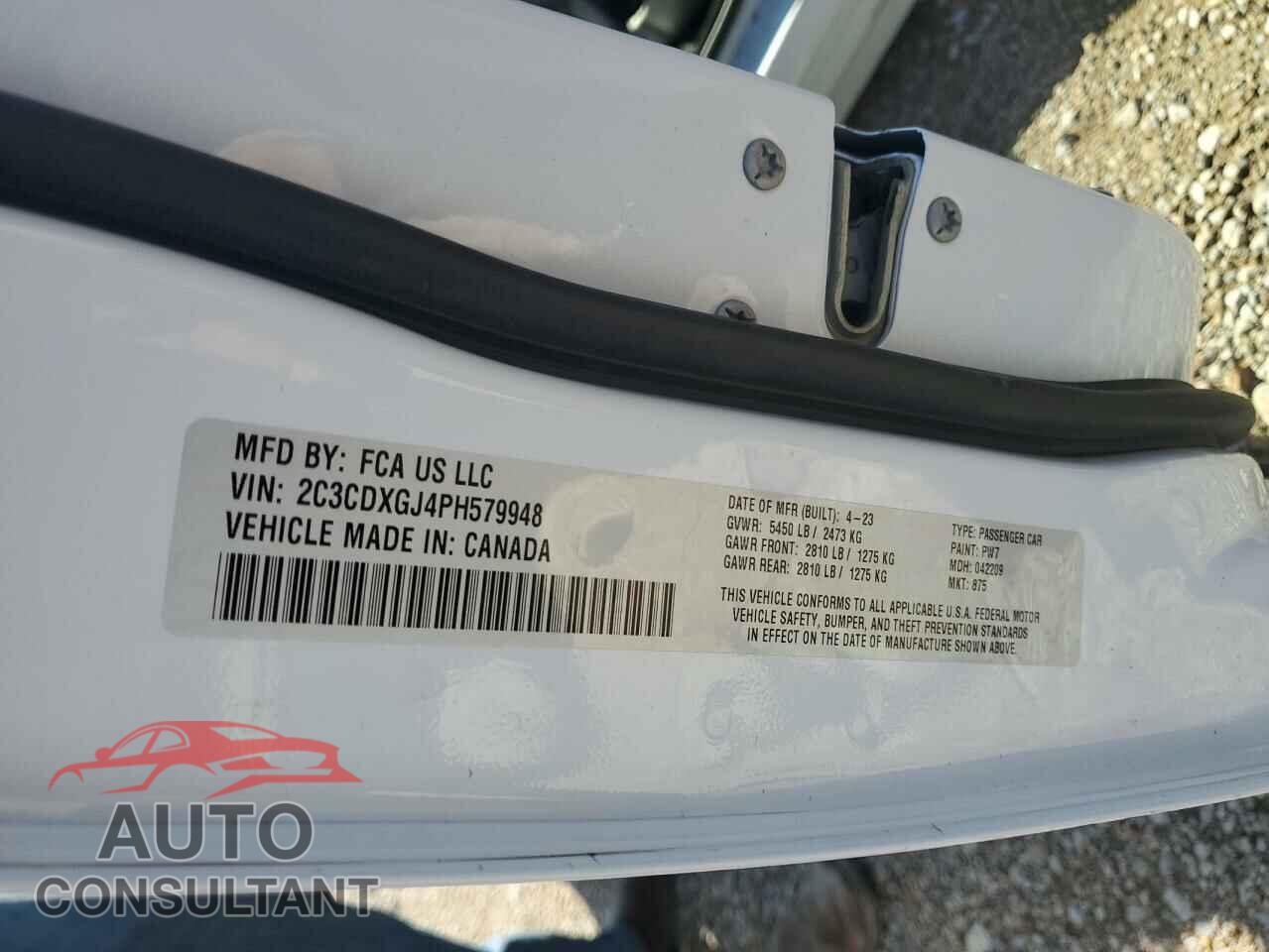 DODGE CHARGER 2023 - 2C3CDXGJ4PH579948