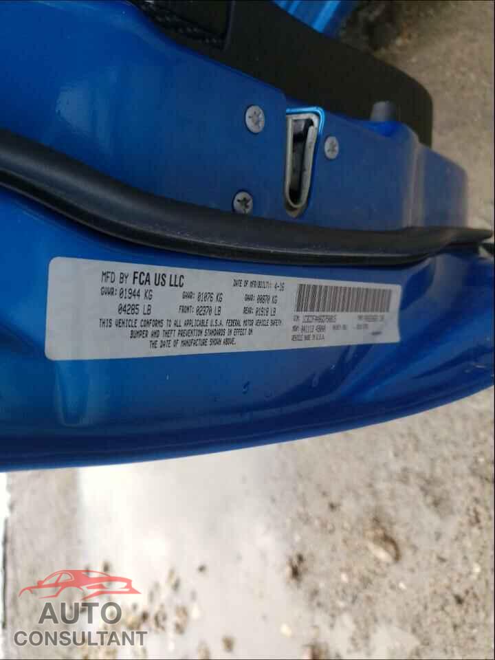 DODGE DART 2016 - 1C3CDFAA8GD750815