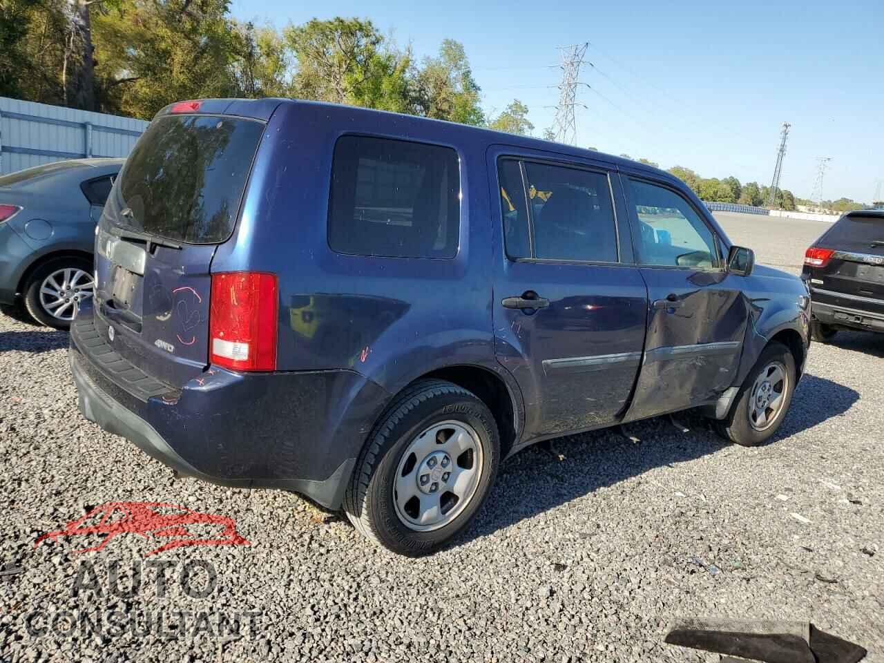 HONDA PILOT 2013 - 5FNYF4H23DB058321