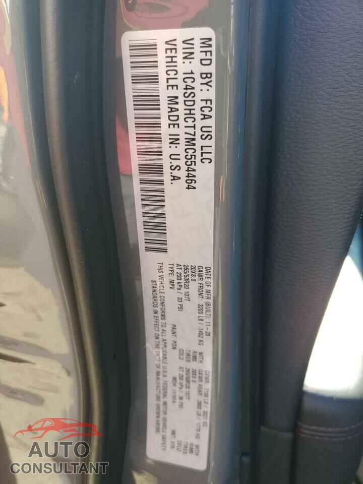 DODGE DURANGO 2021 - 1C4SDHCT7MC554464