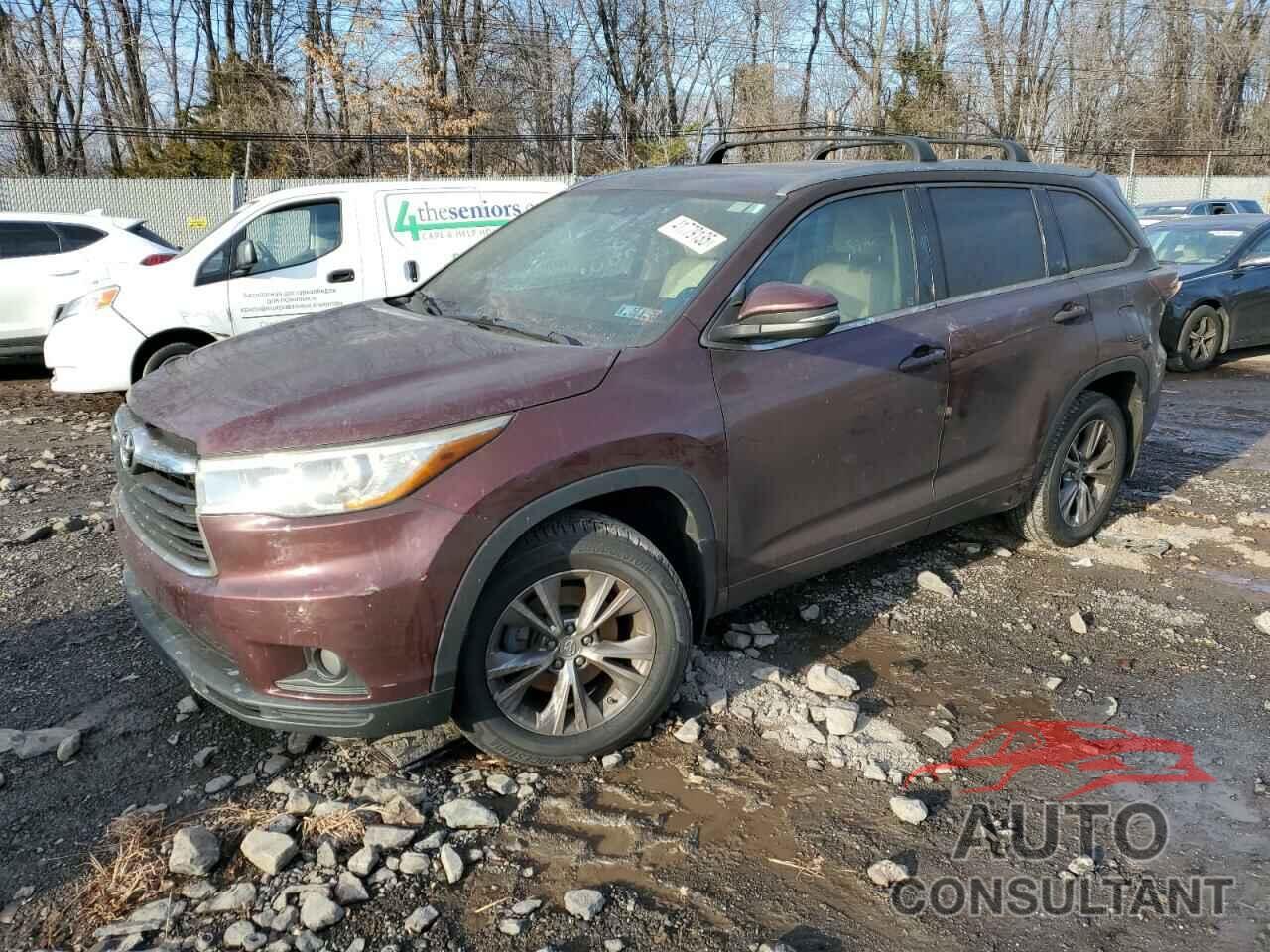 TOYOTA HIGHLANDER 2015 - 5TDJKRFHXFS177712