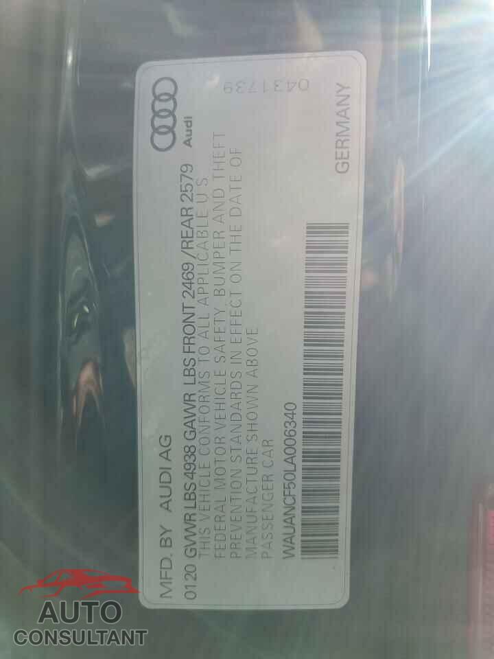 AUDI A5 2020 - WAUANCF50LA006340