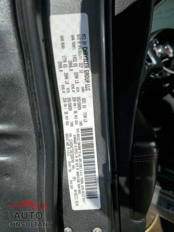 DODGE DURANGO 2013 - 1C4SDHCT3DC528749