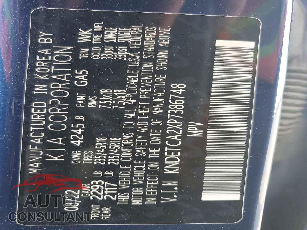 KIA SELTOS 2023 - KNDETCA2XP7386748