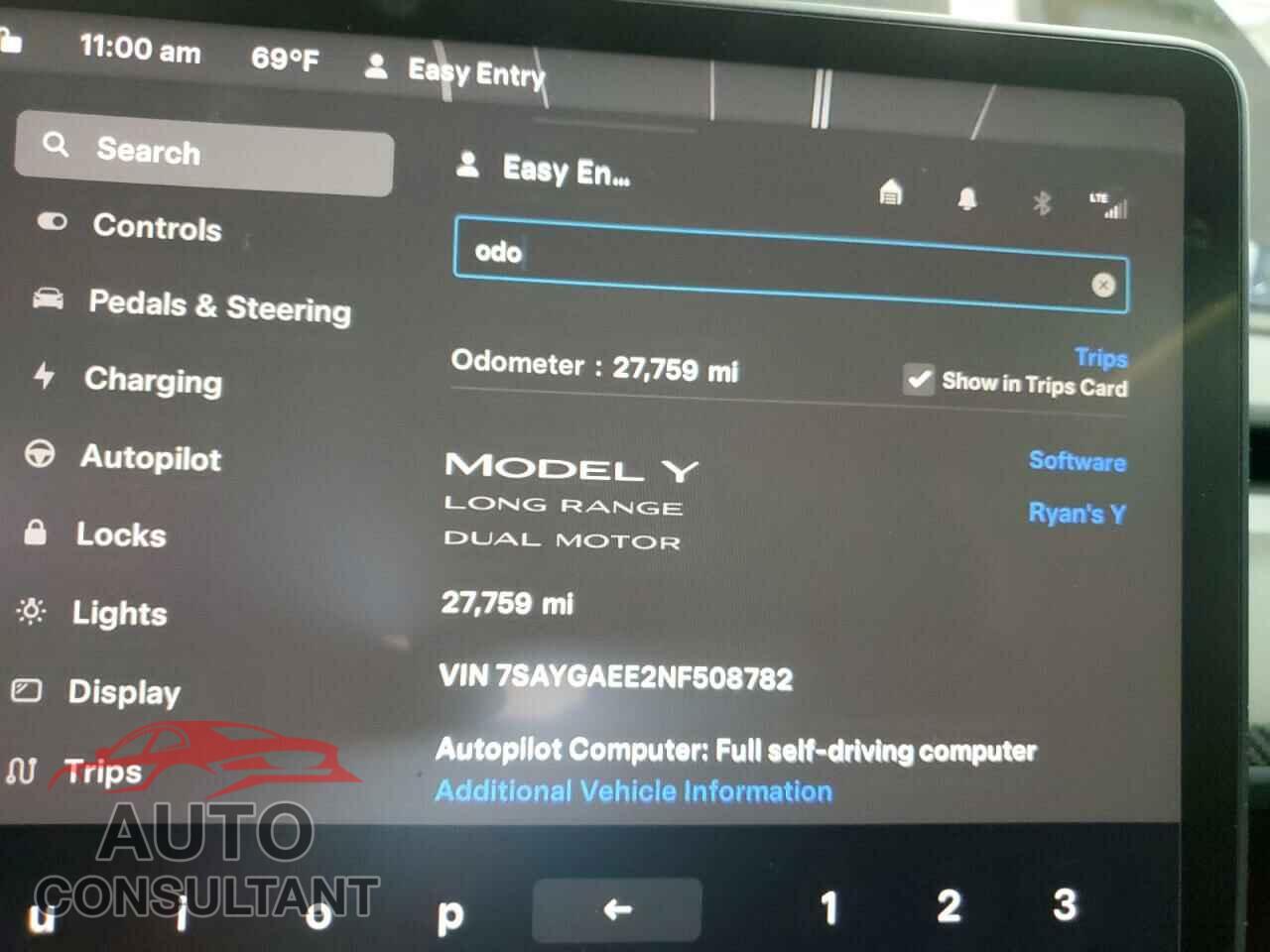TESLA MODEL Y 2022 - 7SAYGAEE2NF508782