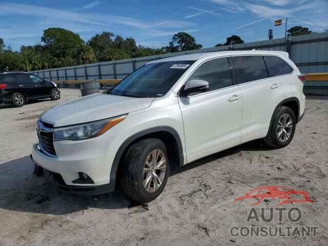 TOYOTA HIGHLANDER 2016 - 5TDZKRFH0GS130239