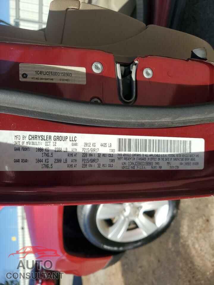 JEEP COMPASS 2013 - 1C4NJCEB0DD158903