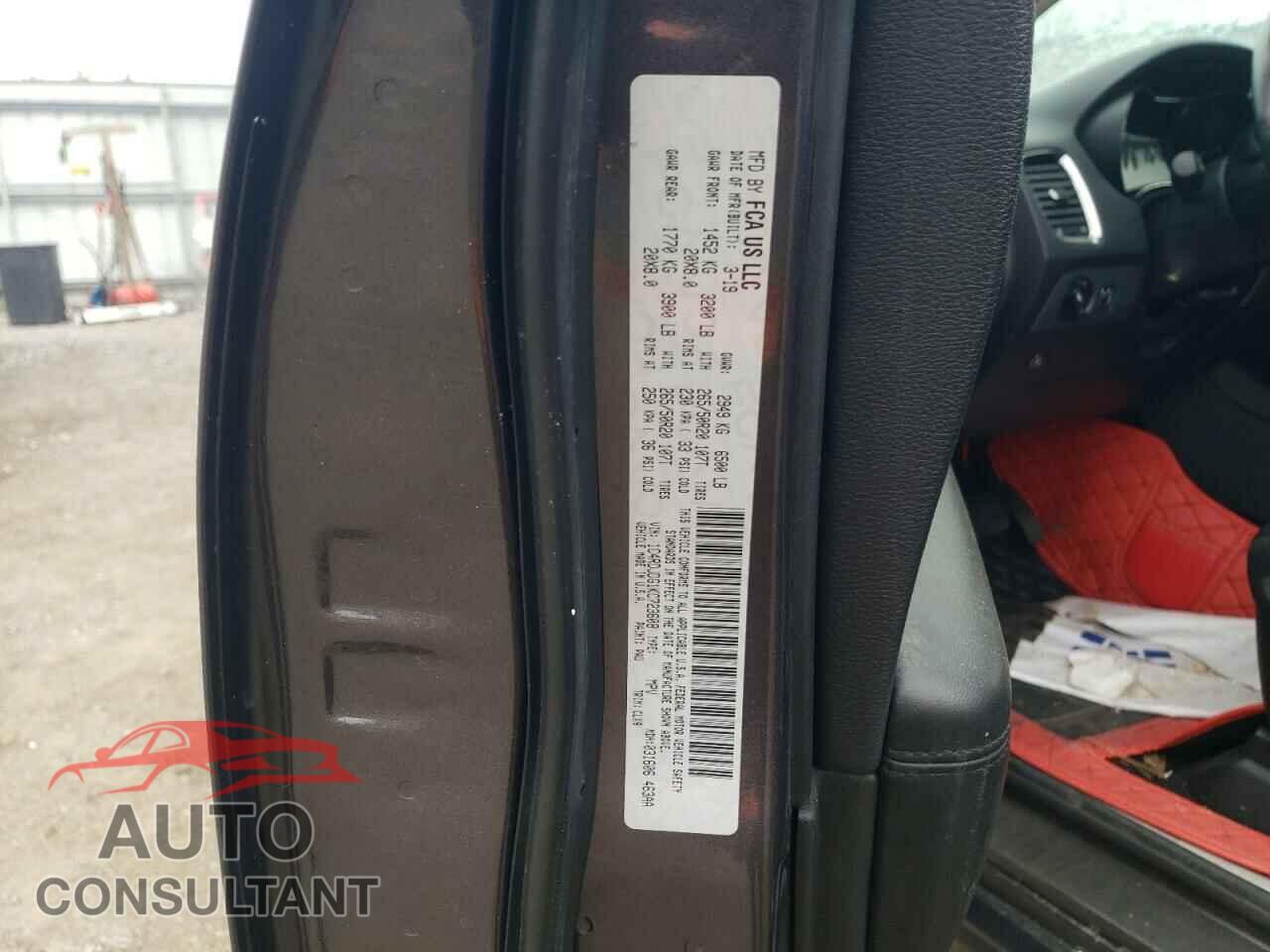 DODGE DURANGO 2019 - 1C4RDJDG1KC723608