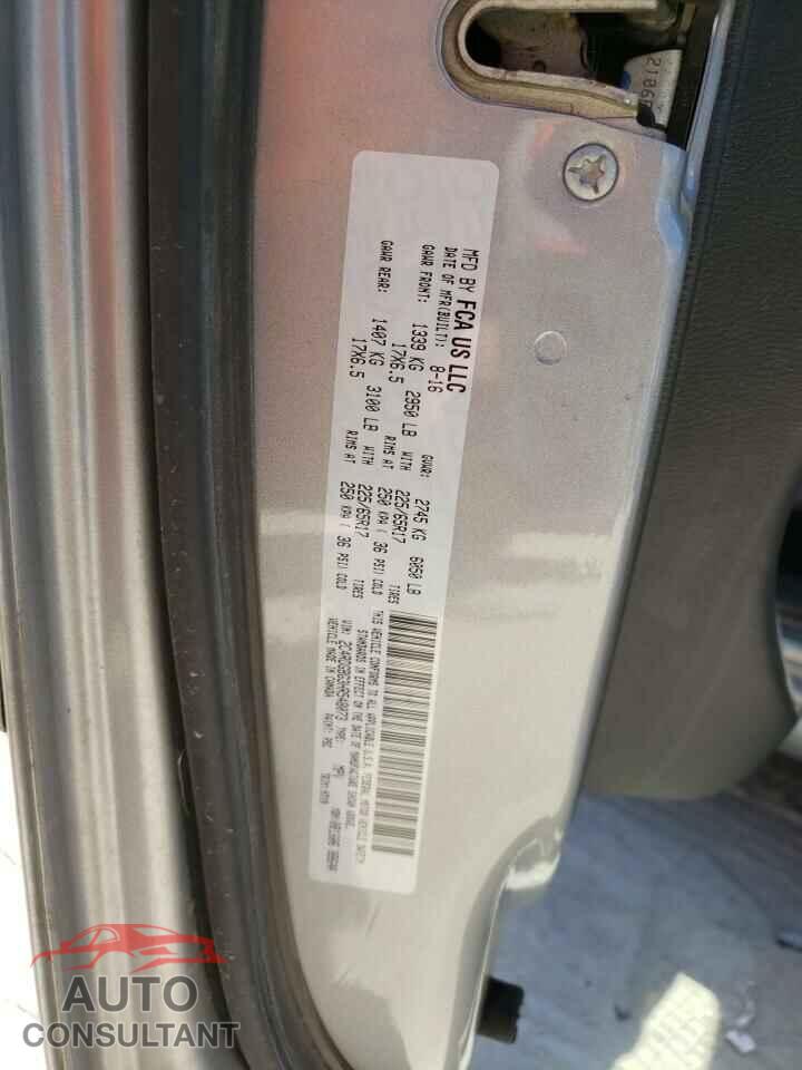DODGE GRAND CARA 2017 - 2C4RDGBG3HR548073