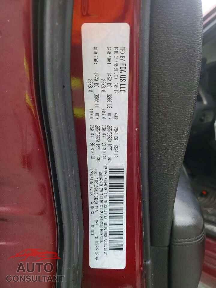 DODGE DURANGO 2018 - 1C4RDJDG0JC194280