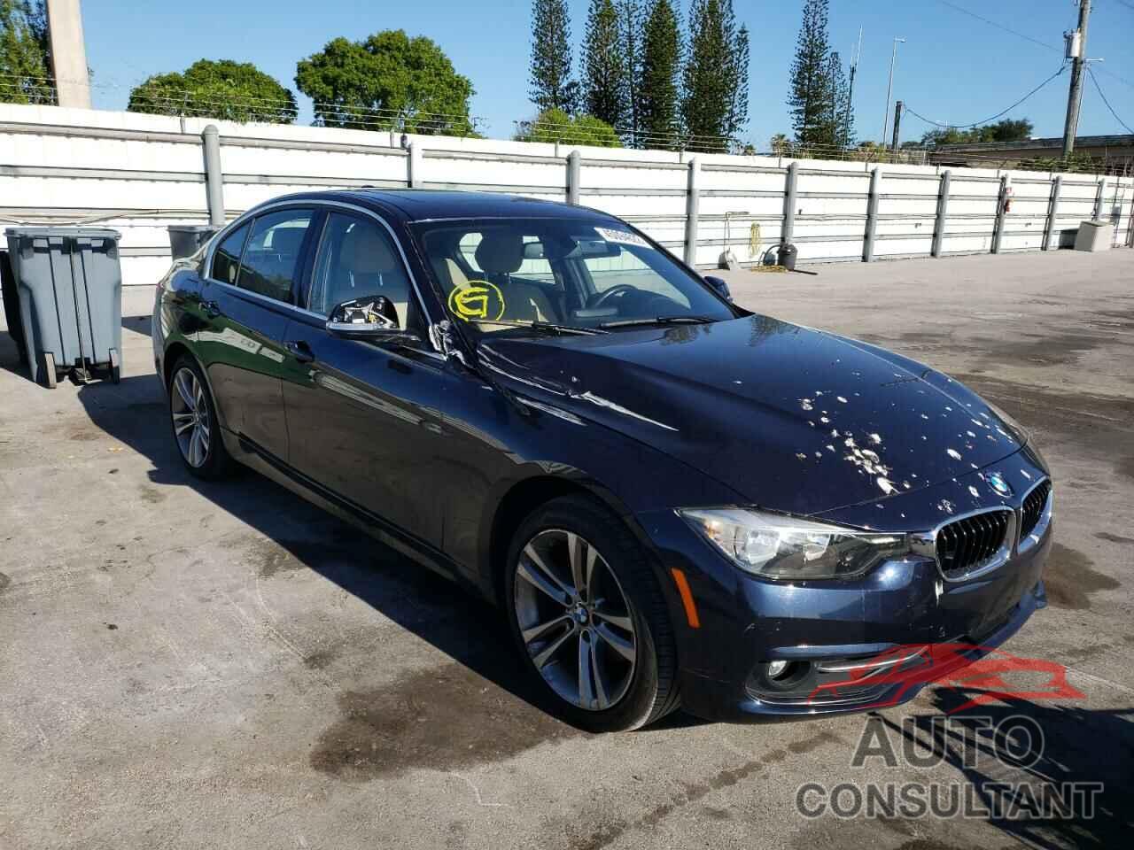 BMW 3 SERIES 2017 - WBA8B9G38HNU53862