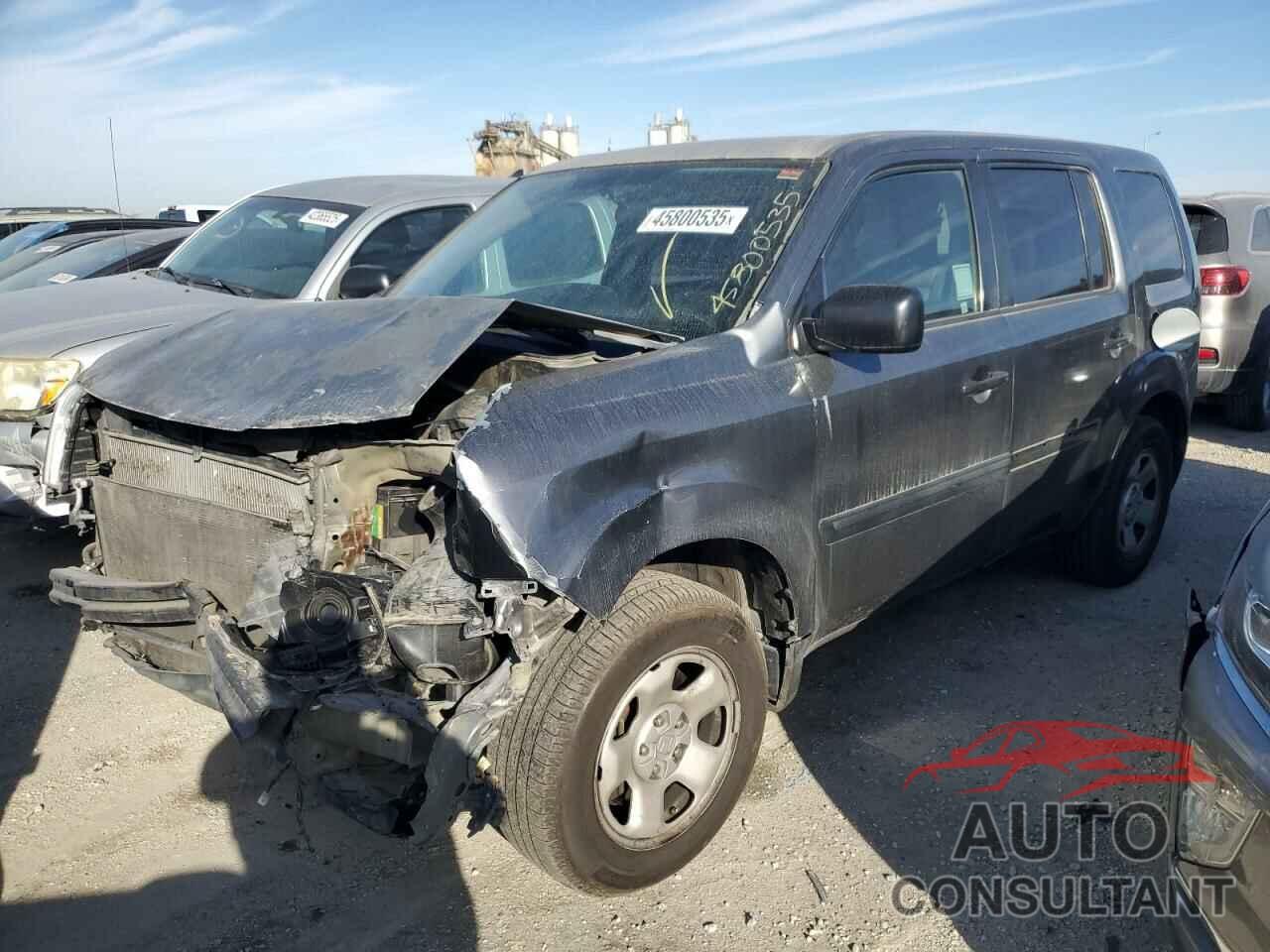 HONDA PILOT 2013 - 5FNYF3H20DB014206