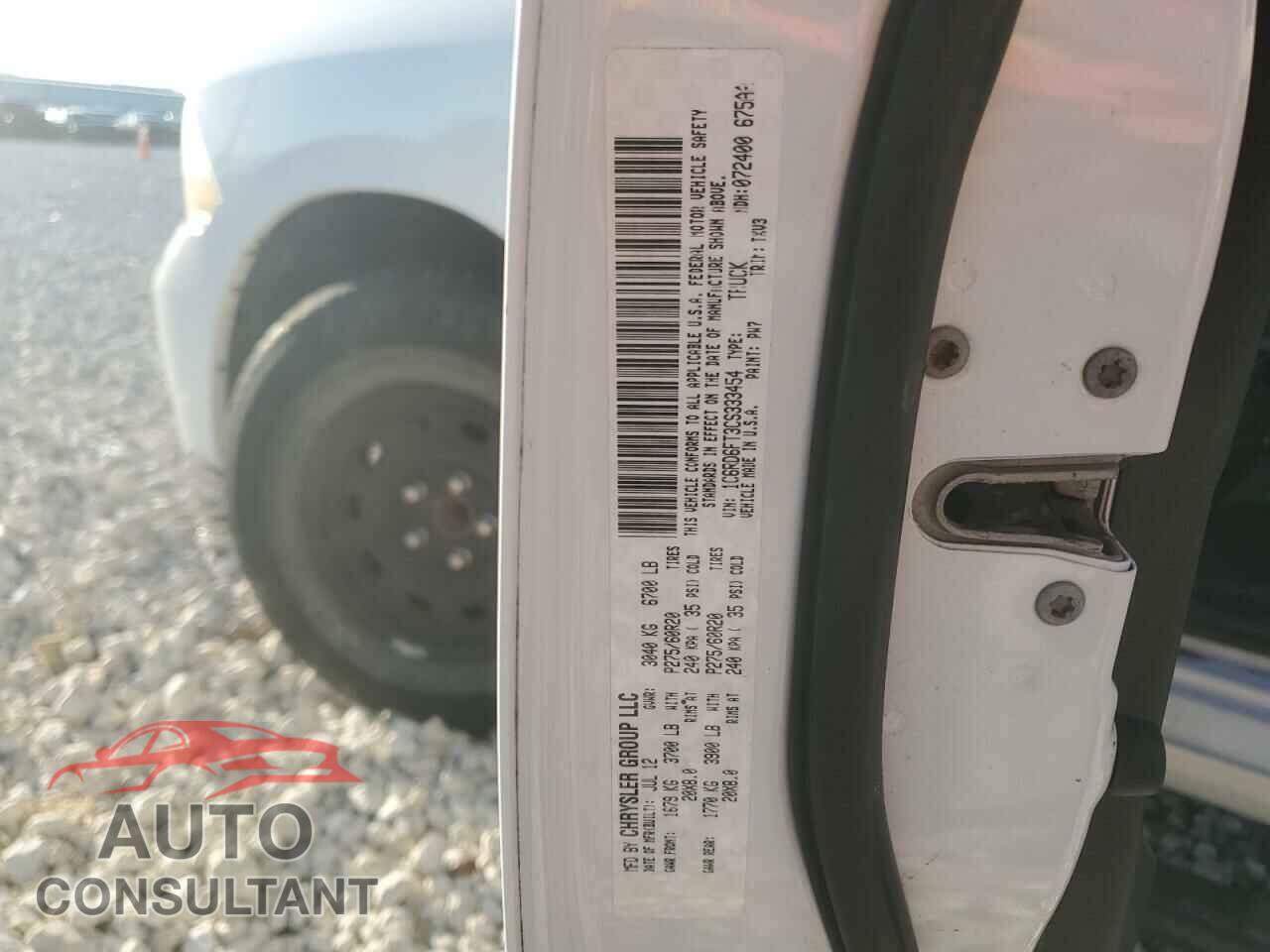 DODGE RAM 1500 2012 - 1C6RD6FT3CS333454