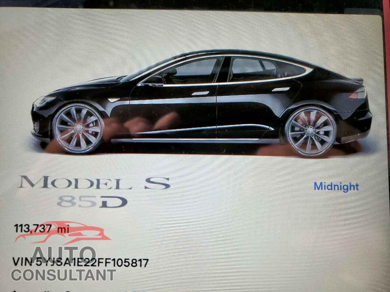 TESLA MODEL S 2015 - 5YJSA1E22FF105817