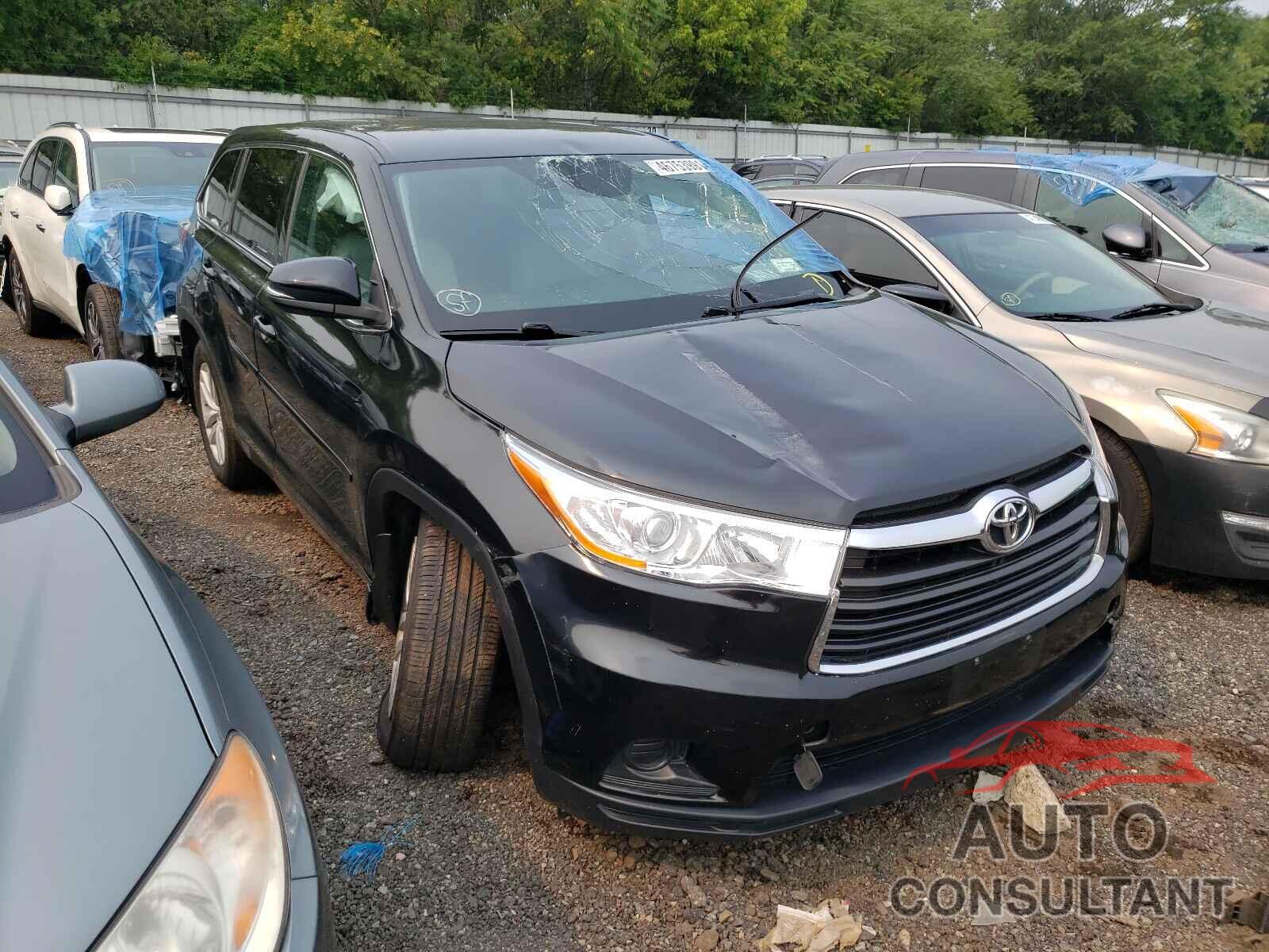 TOYOTA HIGHLANDER 2016 - 5TDBKRFH4GS276919