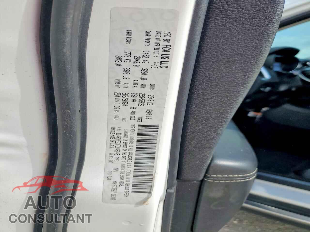 DODGE DURANGO 2015 - 1C4RDHEG3FC946245