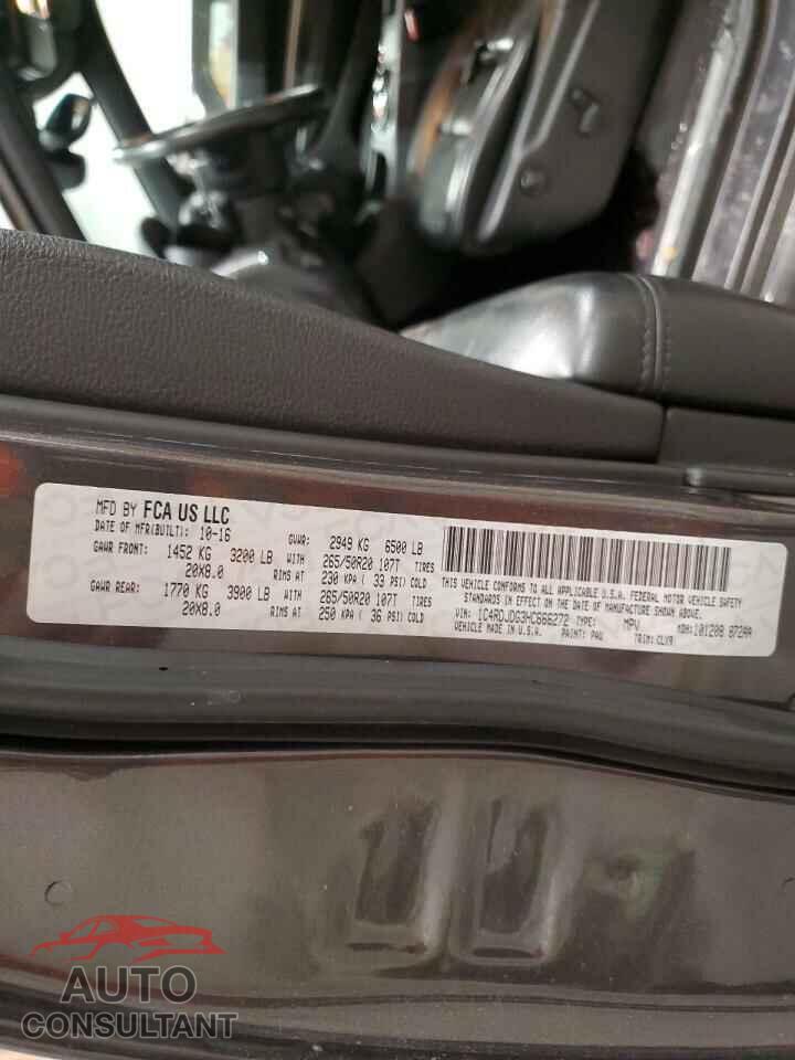 DODGE DURANGO 2017 - 1C4RDJDG3HC666272