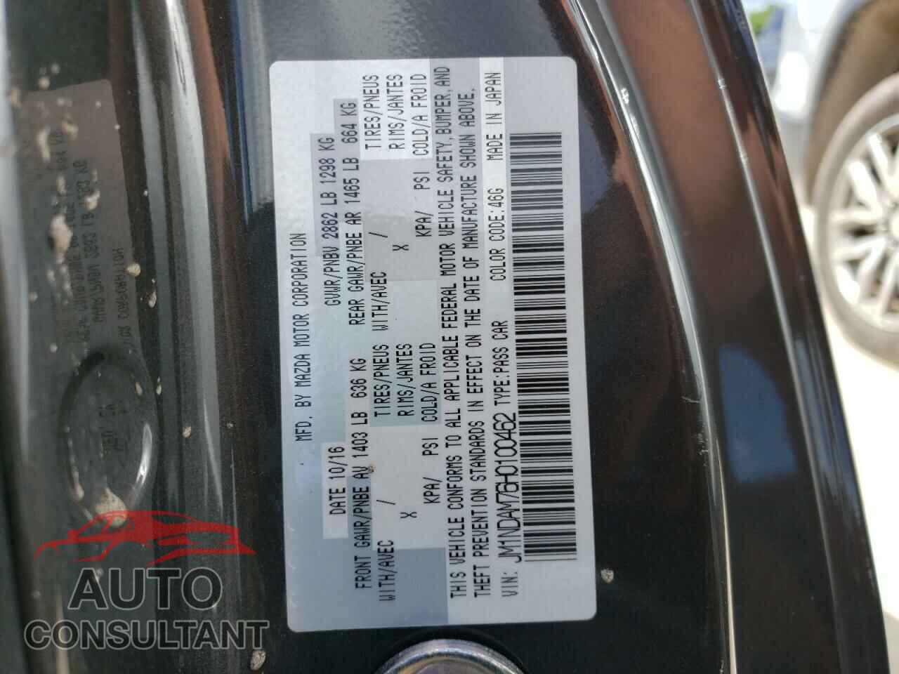 MAZDA MX5 2017 - JM1NDAM76H0100462