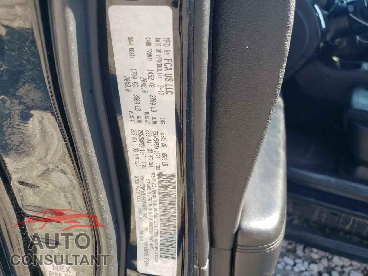 DODGE DURANGO 2017 - 1C4RDHDG4HC814082