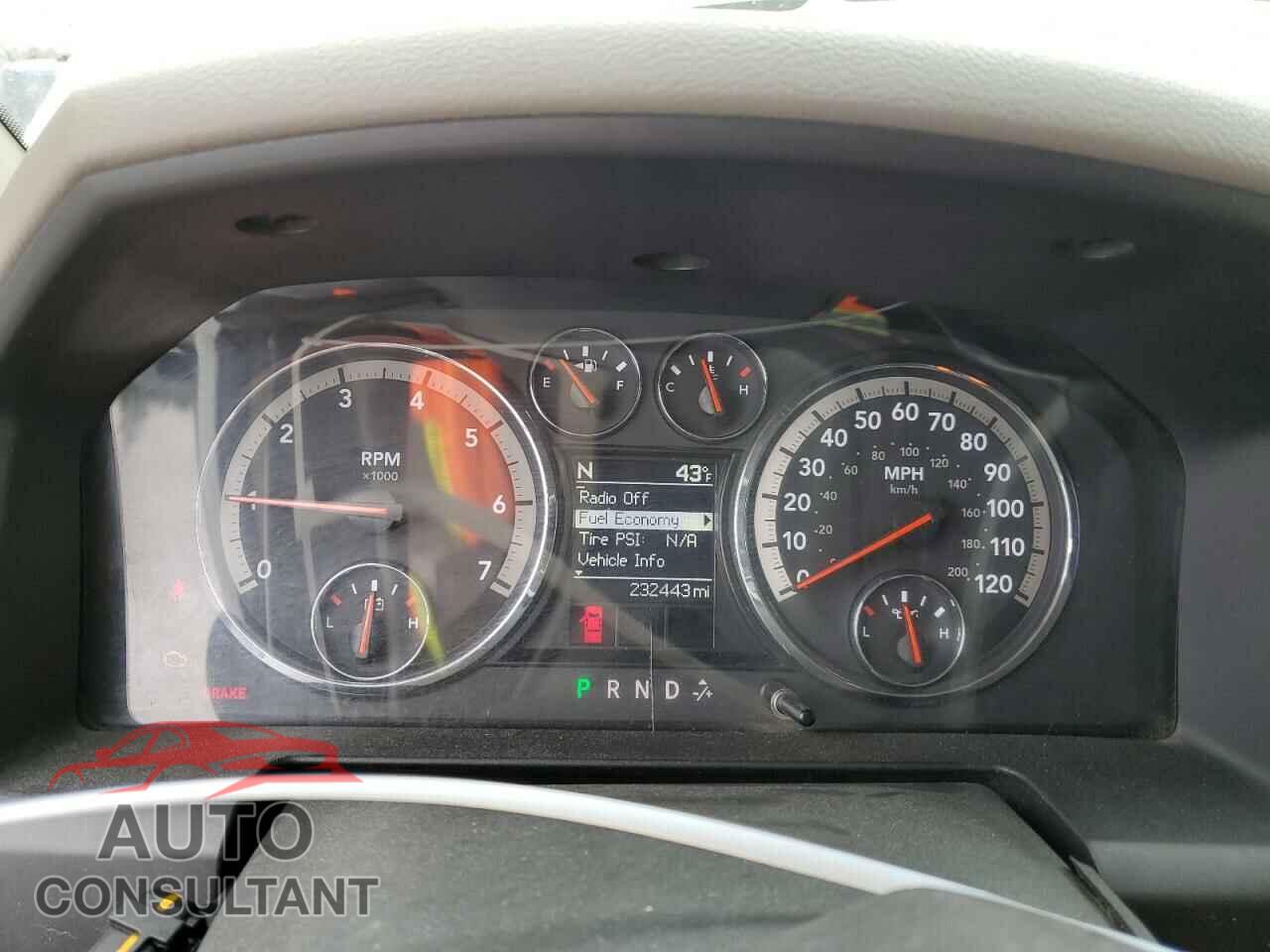 DODGE RAM 2500 2012 - 3C6TD5MTXCG112542