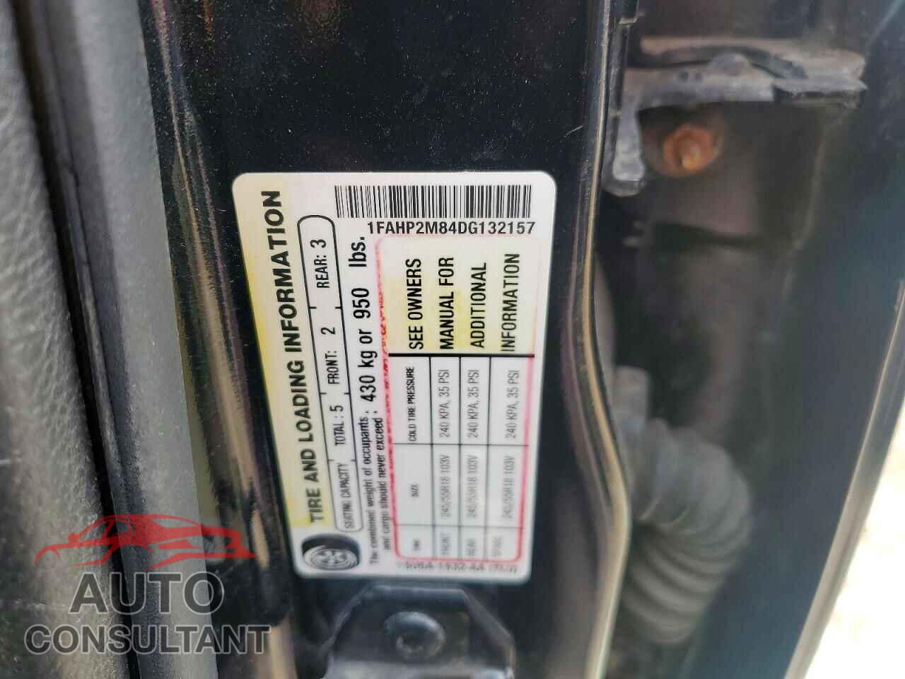 FORD TAURUS 2013 - 1FAHP2M84DG132157