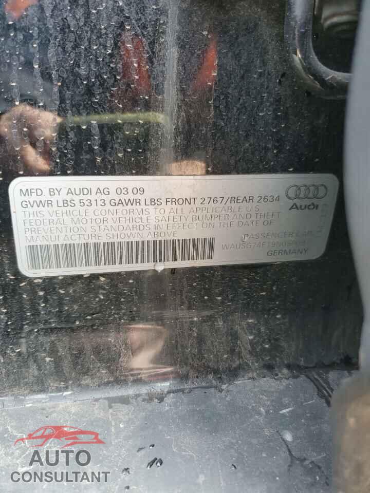 AUDI A6 2009 - WAUSG74F19N050091