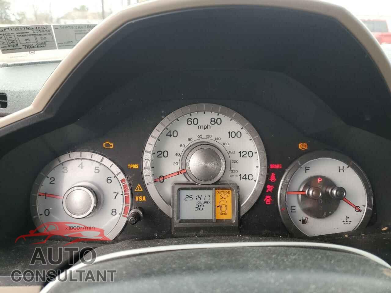 HONDA PILOT 2011 - 5FNYF4H57BB040167