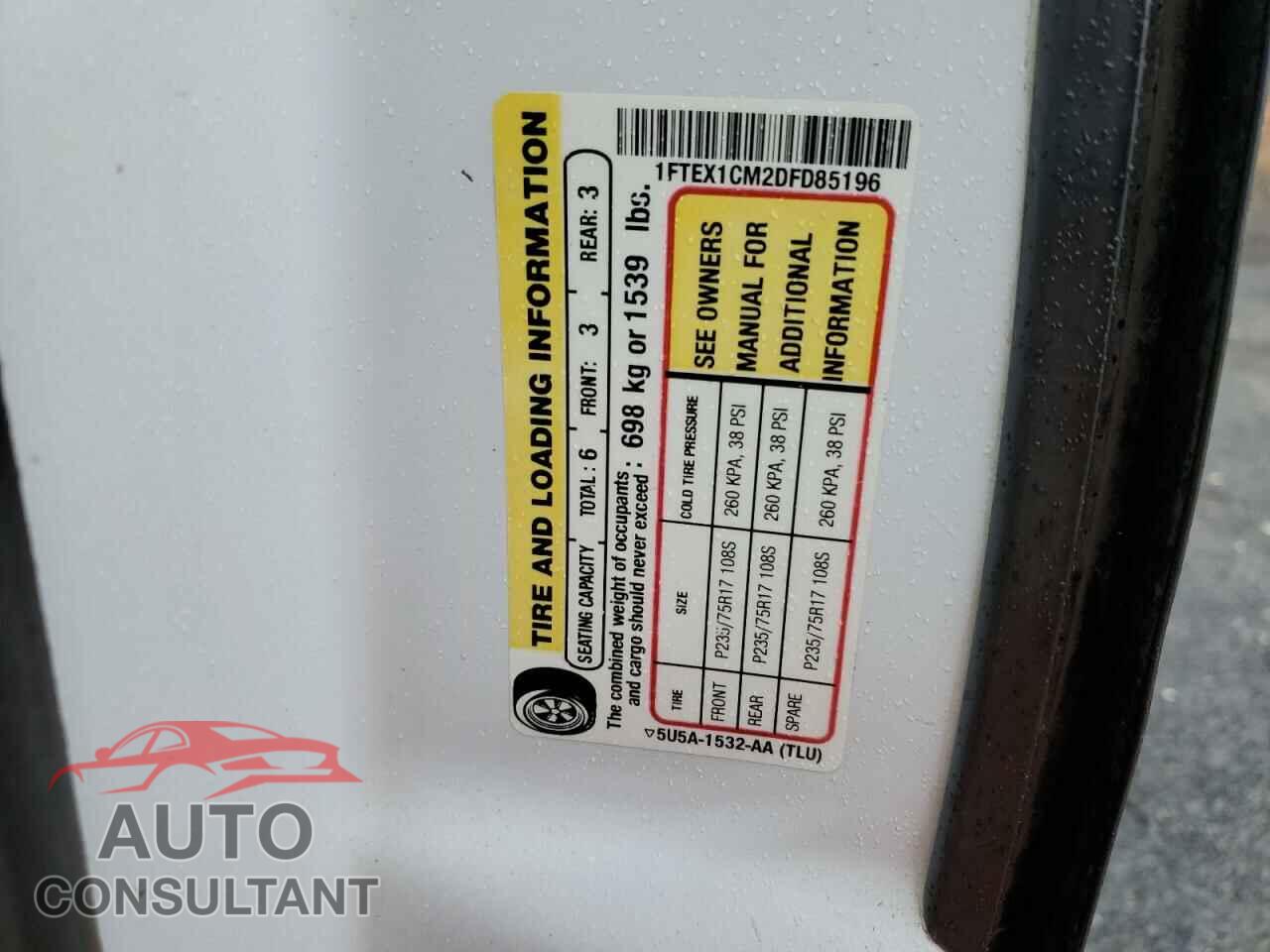 FORD F-150 2013 - 1FTEX1CM2DFD85196