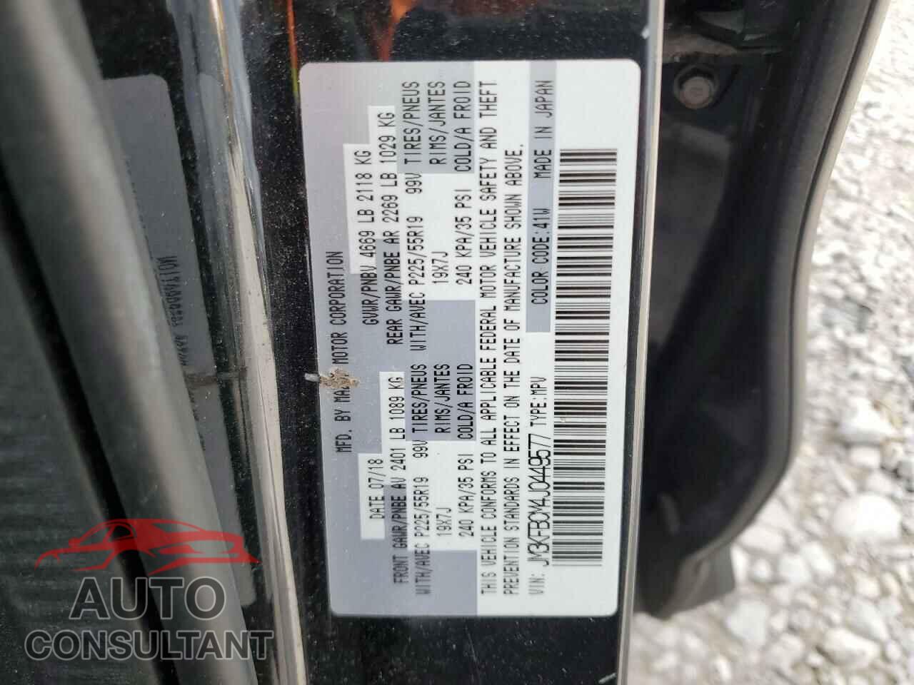 MAZDA CX-5 2018 - JM3KFBCM4J0449577
