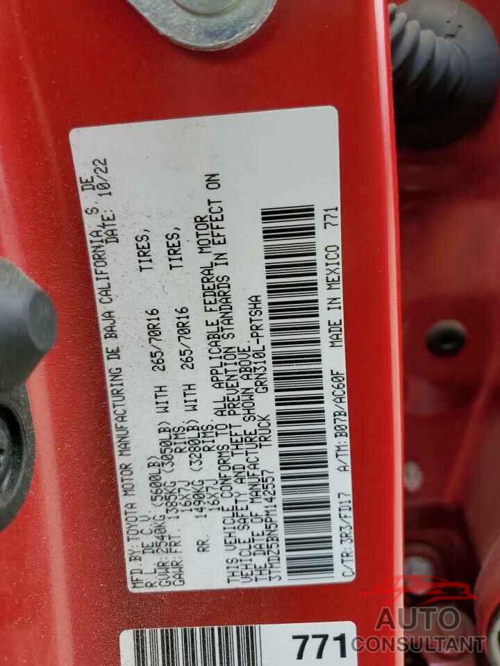 TOYOTA TACOMA 2023 - 3TMDZ5BN5PM142557