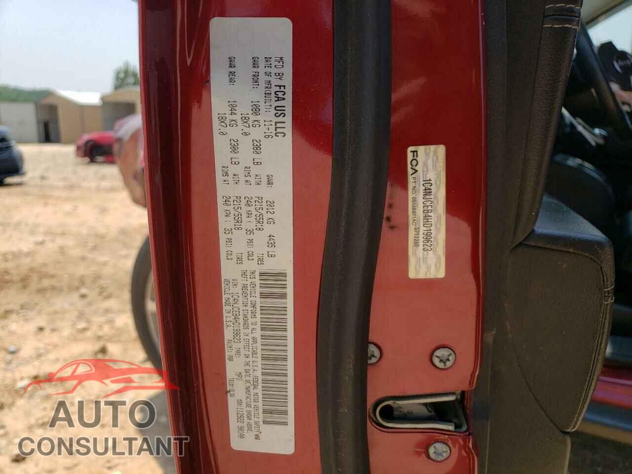JEEP COMPASS 2017 - 1C4NJCEB4HD199623