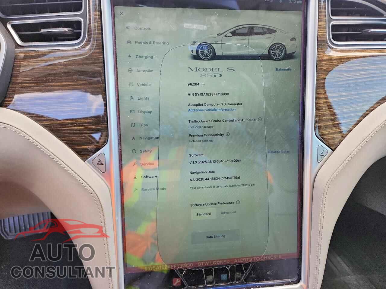 TESLA MODEL S 2015 - 5YJSA1E28FF118930