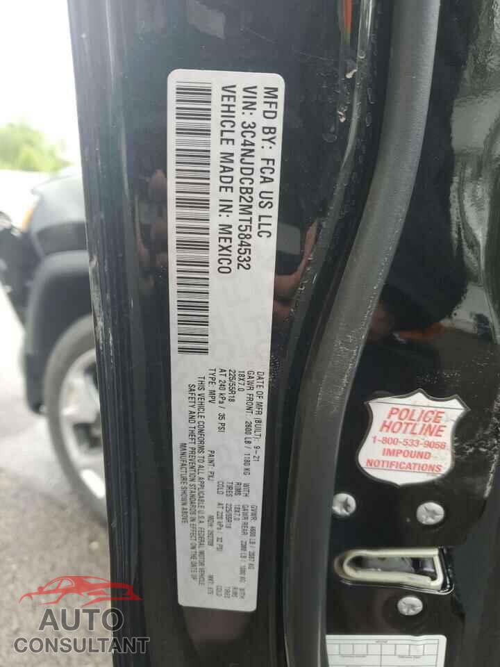 JEEP COMPASS 2021 - 3C4NJDCB2MT584532